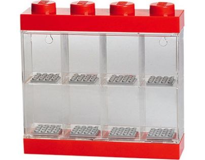 LEGO® Sběratelská skříňka na 8 minifigurek červená