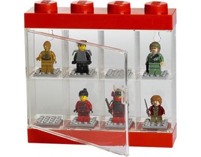 LEGO® Sběratelská skříňka na 8 minifigurek červená