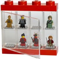 LEGO® Sběratelská skříňka na 8 minifigurek červená 2