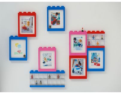 LEGO® Sběratelská skříňka na 8 minifigurek modrá