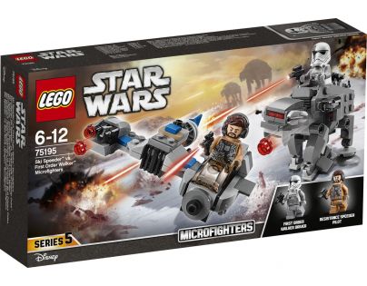 LEGO Star Wars 75195 Snežný spídr™ a kráčející kolos Prvního řádu™