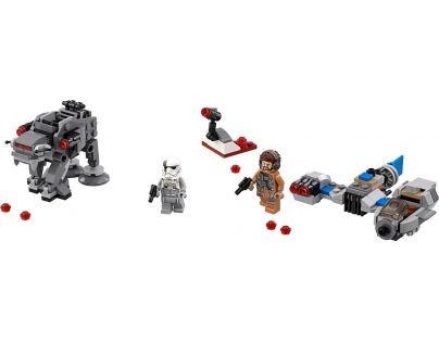 LEGO Star Wars 75195 Snežný spídr™ a kráčející kolos Prvního řádu™