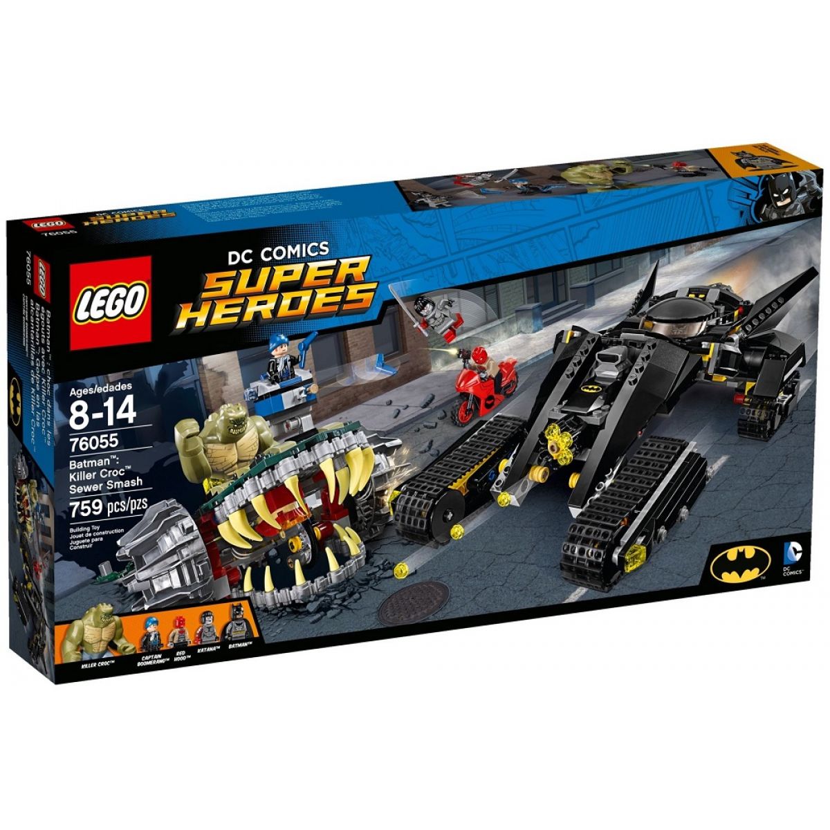 LEGO Super Heroes 76055 Batman Killer Croc Zničení ve stokách