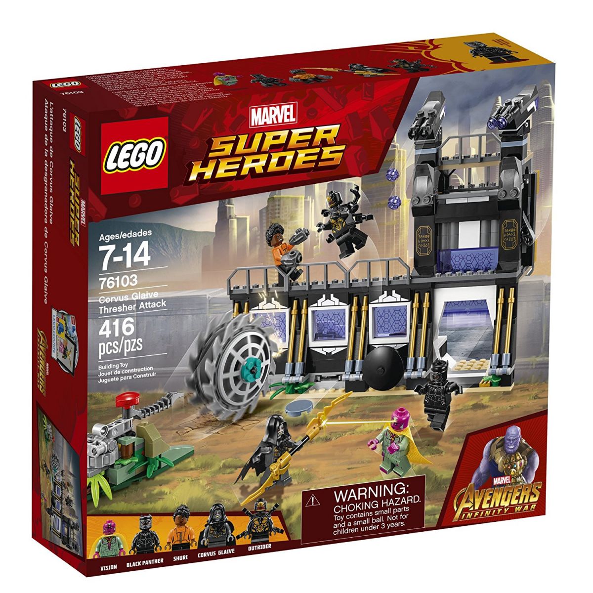LEGO Super Heroes 76103 Corvus Glaive útočí