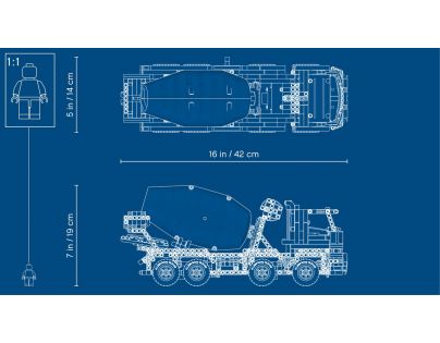 LEGO® Technic 42112 Náklaďák s míchačkou na beton