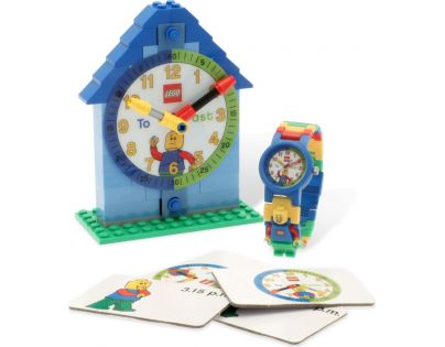LEGO Time Teacher Výuková stavebnice hodin a hodinky modré