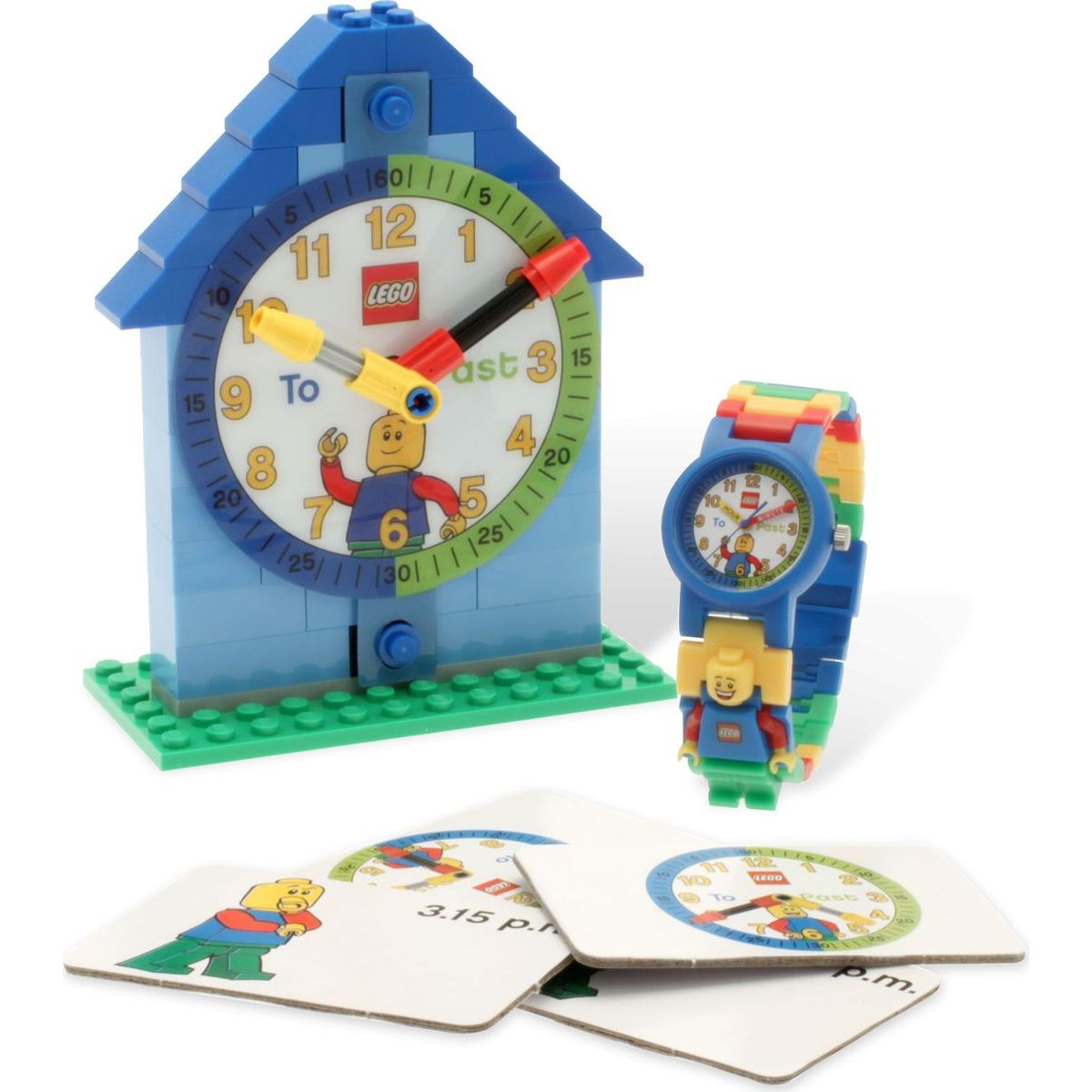 LEGO Time Teacher Výuková stavebnice hodin a hodinky modré