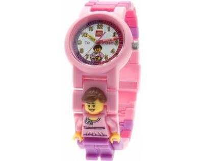 LEGO Time Teacher Výuková stavebnice hodin a hodinky růžové