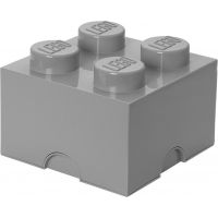 LEGO Úložný box 25 x 25 x 18 cm Světle šedý