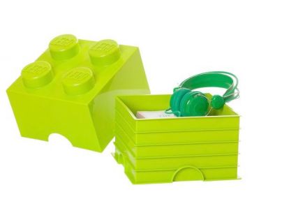 LEGO Úložný box 25 x 25 x 18 cm Jarní zelená