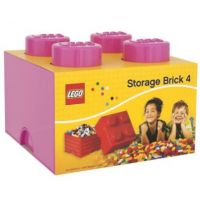 LEGO Úložný box 25 x 25 x 18 cm růžový 3