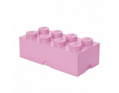 LEGO Úložný box 25x50x18cm - Světle růžová - Poškozený obal