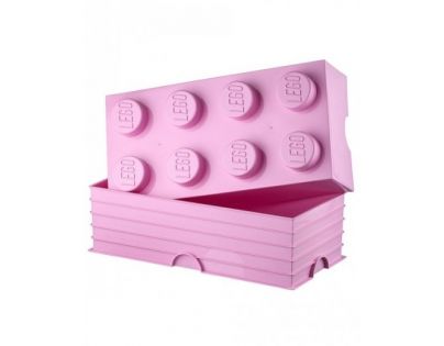 LEGO Úložný box 25x50x18cm - Světle růžová - Poškozený obal