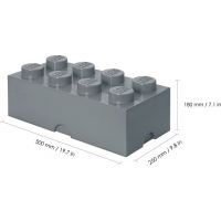 LEGO® Úložný box 25 x 50 x 18 cm - Tmavě šedá 3