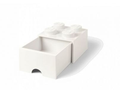 LEGO úložný box 4 s šuplíkem - Bílá - Poškozený obal