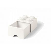 LEGO úložný box 4 s šuplíkem - Bílá - Poškozený obal