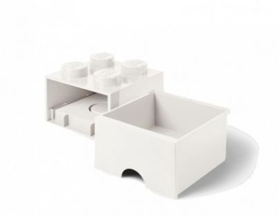 LEGO úložný box 4 s šuplíkem - Bílá - Poškozený obal