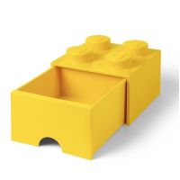 LEGO® úložný box 4 se šuplíkem žlutá