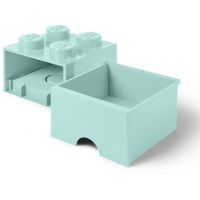 LEGO® úložný box 4 se šuplíkem aqua 2