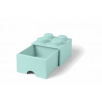 LEGO® úložný box 4 se šuplíkem aqua