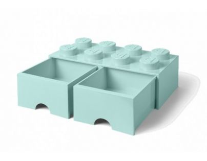 LEGO® úložný box 8 se šuplíky aqua