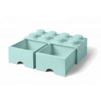 LEGO® úložný box 8 se šuplíky aqua 2