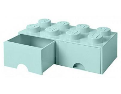 LEGO® úložný box 8 se šuplíky aqua