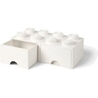LEGO® úložný box 8 se šuplíky bílá