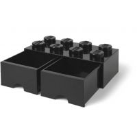 LEGO Úložný box 8 se šuplíky černá