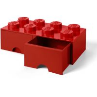 LEGO Úložný box 8 se šuplíky Červená