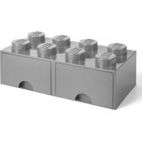 LEGO® Úložný box 8 se šuplíky šedá 2