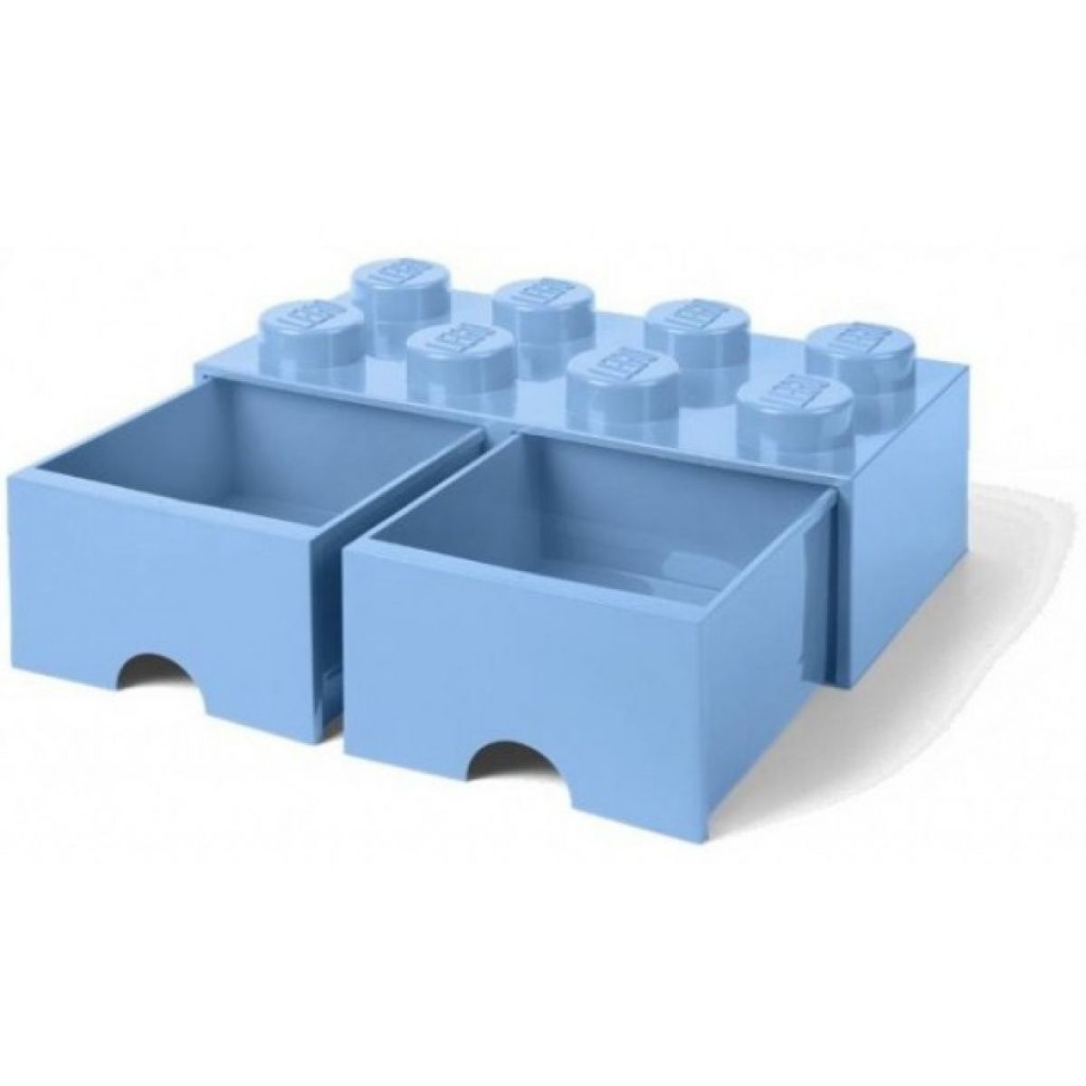 LEGO® Úložný box 8 s šuplíky - světle modrá