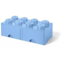 LEGO® Úložný box 8 se šuplíky světle modrá 2