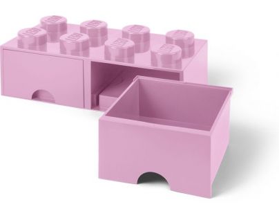 LEGO® Úložný box 8 se šuplíky Světle růžová