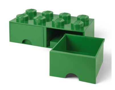 LEGO® Úložný box 8 se šuplíky Tmavě zelená