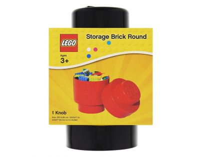 LEGO® Úložný box kulatý 12,5 x 18 cm černá