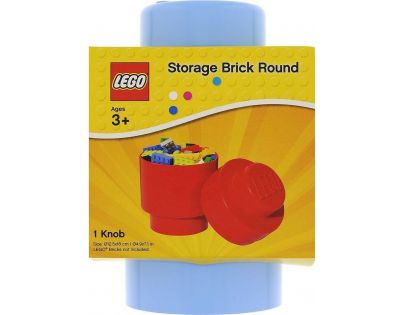 LEGO Úložný box kulatý 12,5 x 18 cm Světle modrá