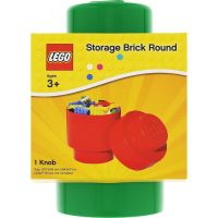 LEGO Úložný box kulatý 12,5 x 18 cm Tmavě zelená 2