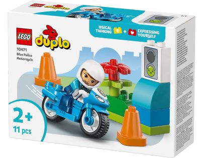 LEGO® 10471 Modrá policejní motorka