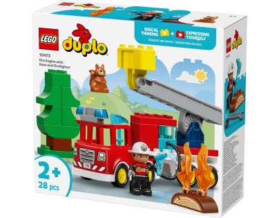 LEGO® 10473 Hasičské auto s hadicí a hasičem