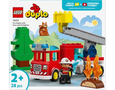 LEGO® 10473 Hasičské auto s hadicí a hasičem