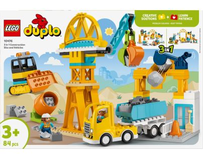 LEGO® 10476 Staveniště a vozidla 3 v 1
