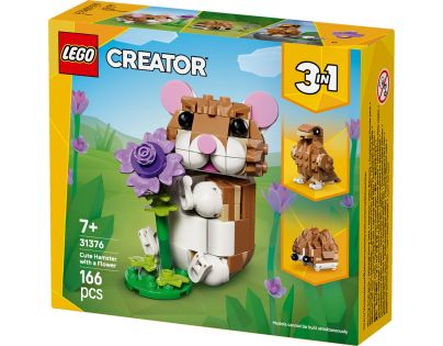 LEGO® 31376 Roztomilý křeček s květinou