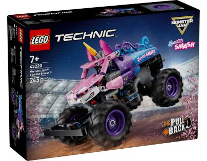 LEGO® 42220 Monster Jam™ Sparkle Smash™ s natahovacím motorem
