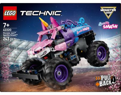 LEGO® 42220 Monster Jam™ Sparkle Smash™ s natahovacím motorem