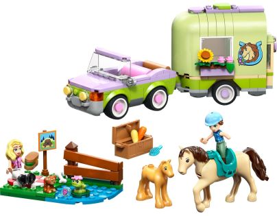 LEGO® 42695 Přívěs s koněm a hříbětem