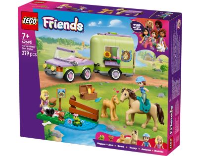 LEGO® 42695 Přívěs s koněm a hříbětem