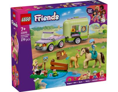 LEGO® 42695 Přívěs s koněm a hříbětem