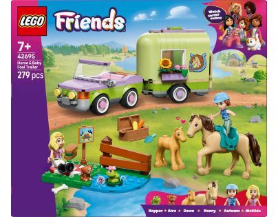 LEGO® 42695 Přívěs s koněm a hříbětem