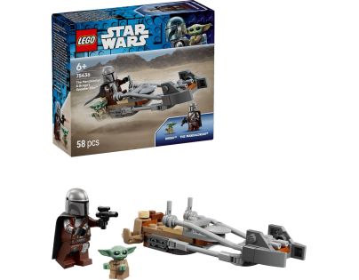 LEGO® 75436 Mandalorian a Grogu a spídrová motorka